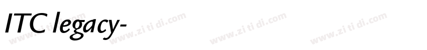 ITC legacy字体转换